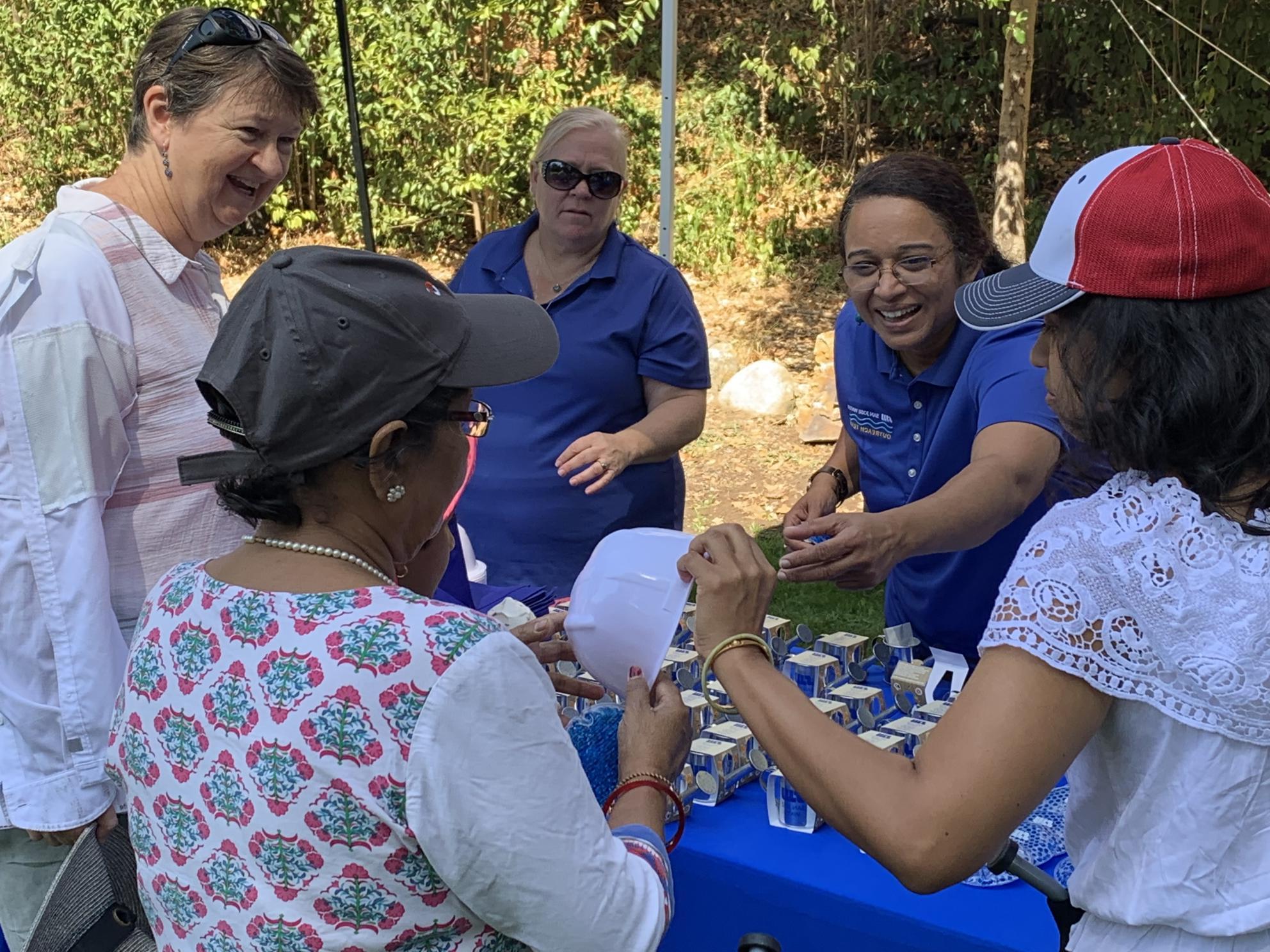 Employees at event